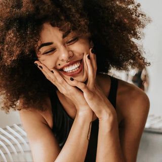 Calcio: Mujer riendo
