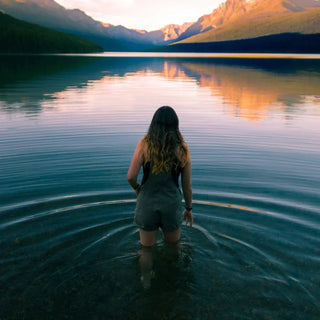 Mujer en el agua, detox