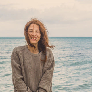 Multivitamínico: Mujer en la playa