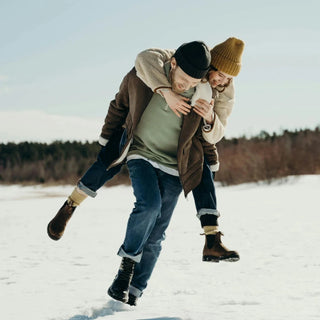 Pareja en la nieve